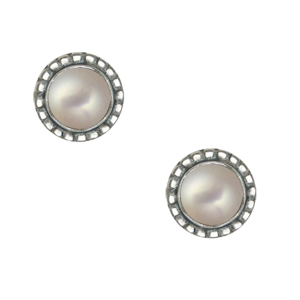 Sterling Silver Small Cultured Freshwater Pearl Post Stud Earrings